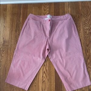 Talbots Red and White Patterned Pants